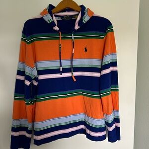 Gently-worn Polo Ralph Lauren long-sleeve striped tee